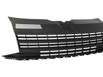 Badgeless Front Debadged Grille suitable for VW T6 Bus Transporter (2015-2019) Matte Black