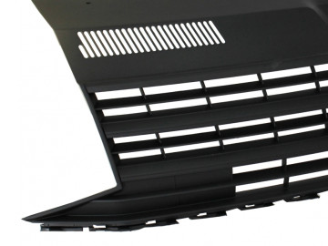 Badgeless Front Debadged Grille suitable for VW T6 Bus Transporter (2015-2019) Matte Black