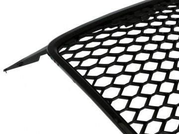 Badgeless Front Grille suitable for AUDI A3 8P (2004-2007) RS Design Piano Black