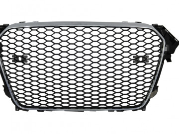 Badgeless Front Grille suitable for AUDI A4 B8 Facelift (2012-2015) RS Design With and Without PDC