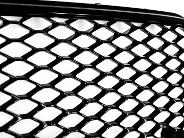 Badgeless Front Grille suitable for AUDI A5 8T (2012-2015) RS Design Piano Black