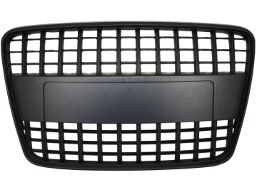 Badgeless Front Grille suitable for AUDI Q7 4L (2006-2015) S-Line Matte Black