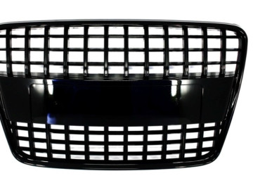 Badgeless Front Grille suitable for AUDI Q7 4L (2006-2015) S-Line Piano Black