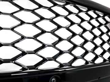 Badgeless Front Grille suitable for Audi A4 B8 (2008-2011) RS4 Design Piano Black