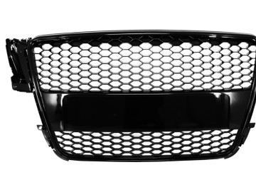 Badgeless Front Grille suitable for Audi A5 8T (2007-2011) RS Design Piano Black