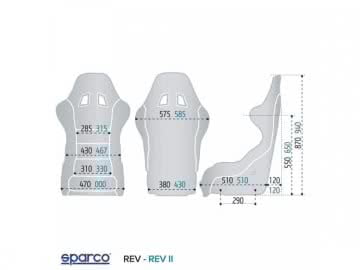 Baket Sparco REV II l / XL