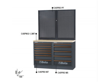 Bancada De Trabalho, A Combinar Com Mobiliário Para Oficina C45PRO - Beta C45PRO BPW-1,3