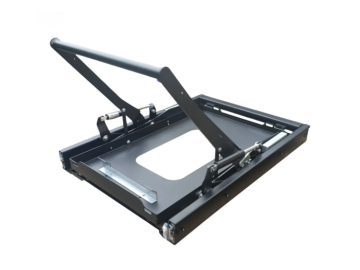 Bandeja deslizante e rebatível OFFROAD para frigorífico