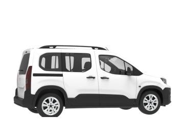 Barra Tejadilho Fiat Doblo Malibu (I - corrimão) (2000-->2010) CRUZ Alu Cargo R - 2 barras de alumínio para guarda corpo