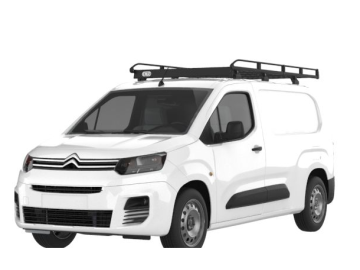 Barra de Tejadilho Renault Kangoo Compact / L0 (II - portas traseiras) (2008-->2014) Módulo CRUZ Evo Rack - Porta-bagagens em aço