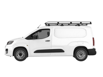 Barra de Tejadilho Renault Kangoo Compact / L0 (II - portas traseiras) (2008-->2014) Módulo CRUZ Evo Rack - Porta-bagagens em aço