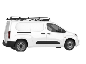 Barra de Tejadilho Renault Kangoo Compact / L0 (II - portas traseiras) (2008-->2014) Módulo CRUZ Evo Rack - Porta-bagagens em aço