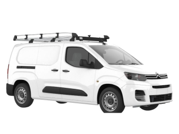 Barra de Tejadilho  Renault Kangoo Compact / L0 (II.2 - portas traseiras) (2014-->2021) Módulo CRUZ Evo Rack Alu - Porta-bagagens em alumínio