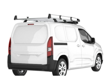 Barra de Tejadilho Renault Kangoo Maxi (III - portas traseiras) (2021-->) Módulo CRUZ Evo Rack Alu - Porta-bagagens em alumínio