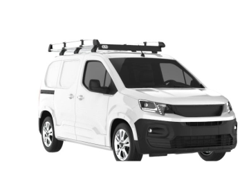 Barra de Tejadilho Renault Kangoo Maxi (III - portas traseiras) (2021-->) Módulo CRUZ Evo Rack Alu - Porta-bagagens em alumínio