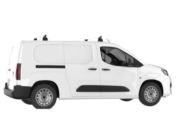 Barra de Tejadilho Renault Kangoo Maxi / L2 (II.2 - portas traseiras) (2014-->2021) CRUZ Alu Cargo AF - 2 barras de alumínio