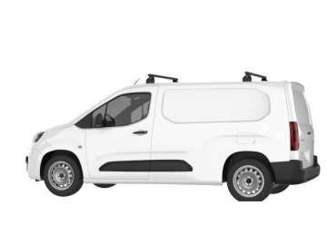 Barra de Tejadilho Renault Kangoo Maxi / L2 (II.2 - portas traseiras) (2014-->2021) CRUZ Alu Cargo AF - 2 barras de alumínio