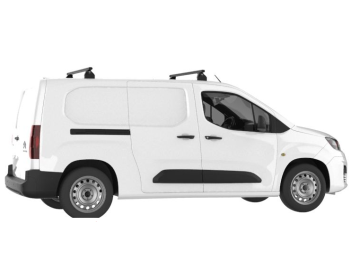 Barra de Tejadilho Renault Kangoo Maxi / L2 (II.2 - portas traseiras) (2014-->2021) CRUZ Alu Cargo Dark AF - 2 barras de alumínio