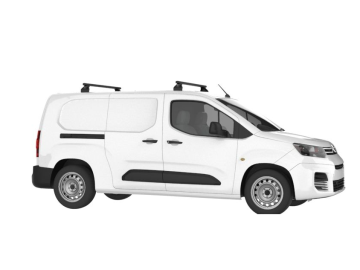 Barra de Tejadilho Renault Kangoo Maxi / L2 (II.2 - portas traseiras) (2014-->2021) CRUZ Alu Cargo Dark AF - 2 barras de alumínio