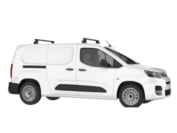 Barra de Tejadilho Renault Kangoo Maxi / L2 (II.2 - portas traseiras) (2014-->2021) CRUZ Alu Cargo Dark AF - 2 barras de alumínio