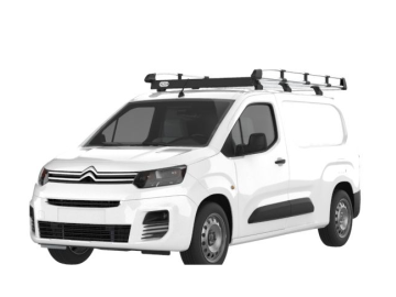 Barra de Tejadilho Renault Kangoo Maxi / L2 (II.2 - portas traseiras) (2014-->2021) Módulo CRUZ Evo Rack Alu - Porta-bagagens em alumínio