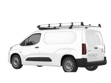 Barra de Tejadilho Renault Kangoo Maxi / L2 (II.2 - portas traseiras) (2014-->2021) Módulo CRUZ Evo Rack Alu - Porta-bagagens em alumínio