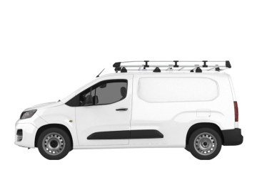 Barra de Tejadilho Renault Kangoo Van (II - portas traseiras) (2008-->2014) Módulo CRUZ Evo Rack Alu - Porta-bagagens em alumínio