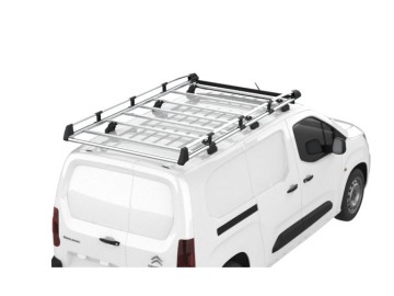 Barra de Tejadilho Renault Kangoo Van (II - portas traseiras) (2008-->2014) Módulo CRUZ Evo Rack Alu - Porta-bagagens em alumínio