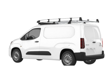 Barra de Tejadilho Renault Kangoo Van (II - portas traseiras) (2008-->2014) Módulo CRUZ Evo Rack Alu - Porta-bagagens em alumínio