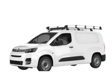 Barra de Tejadilho Renault Kangoo Van (II - portas traseiras) (2008-->2014) Módulo CRUZ Evo Rack Alu - Porta-bagagens em alumínio