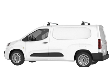 Barra de Tejadilho Renault Kangoo Van / L1 (II.2 - portas traseiras) (2014-->2021) CRUZ Alu Cargo AF - 2 barras de alumínio