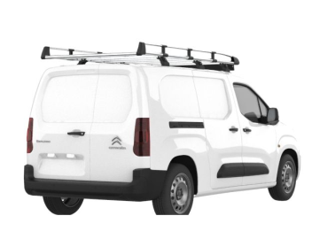 Barra de Tejadilho Renault Kangoo Van / L1 (II.2 - portas traseiras) (2014-->2021) Módulo CRUZ Evo Rack Alu - Porta-bagagens em alumínio