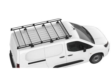 Barra de Tejadilho Renault Kangoo Van / L1 (II.2 - portas traseiras) (2014-->2021) Módulo CRUZ Evo Rack - Porta-bagagens em aço