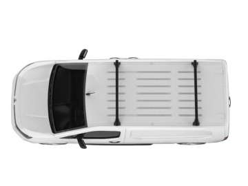Barra de Tejadilho Volkswagen Caddy (III.2) (2011-->2015) CRUZ Alu Cargo Dark AF - 2 barras de alumínio