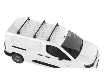 Barra de Tejadilho Volkswagen Caddy Maxi (III) (2007-->2011) CRUZ Alu Cargo Dark AF - 3 barras de alumínio