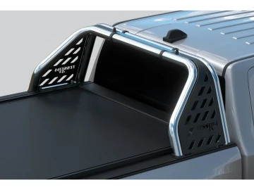 Barra de proteção dupla com painéis em aço inoxidável Toyota Hilux (2026 - )
