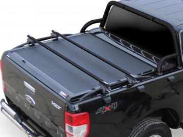 Barras de carga esportivas em aço inoxidável, preto fosco para persiana - VW Amarok