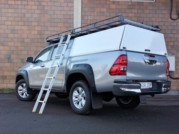 Barras de tejadilho reforçada para Hardtop+Cab, com deflector e rolo (Alpha GSE e Aeroklas ABS)