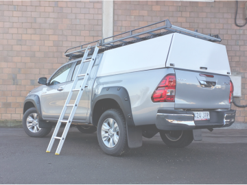 Barras de tejadilho reforçadas para Hardtop+Cab, com deflector e rolo (Alpha CME)