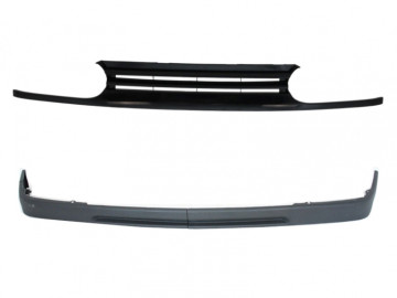 Body Kit Badgeless Front Grille Front Bumper Lip Extension suitable for VW Golf 3 III (1993-1998) VR6 Design