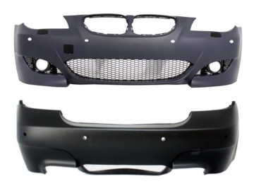 Body Kit Front and Rear Bumper suitable for BMW 5 Series E60 (2007-2010) LCI M5 Design with PDC 18mm