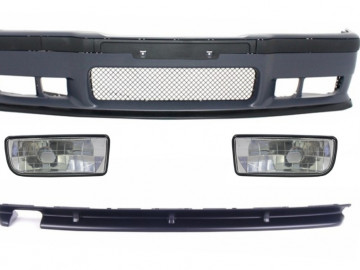Body Kit suitable for BMW 3 Series E36 (1992-1997) With Chrome Fog Lights and Rear Bumper Spoiler M3 Design