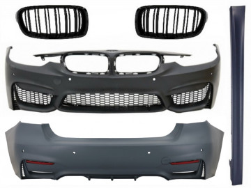 Body Kit suitable for BMW 3 Series F30 (2011-2015) F30 LCI (2016-up) with Central Grilles Double Stripe M3 Sport Design