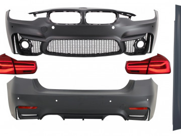 Body Kit suitable for BMW 3 Series F30 (2011-2019) with LED Taillights Dynamic Sequential Turning Light EVO II M3 CS Design