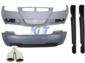 Body Kit suitable for BMW 3 Series Touring E91 (2005-2008) M-Technik Design With Exhaust Muffler M-Power 