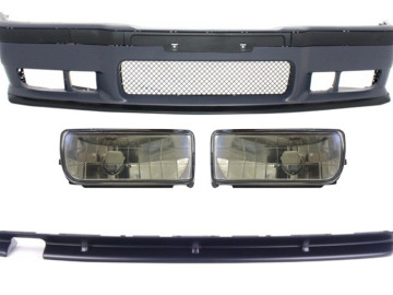 Body Kit suitable for BMW 3er E36 (1992-1997) M3 Design With Smoke Fog Lights