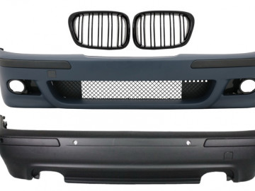 Body Kit suitable for BMW 5 Series E39 (1997-2003) M5 Look with Central Grille Double Stripe Piano Black