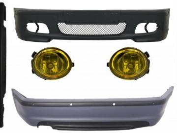 Body Kit suitable for BMW E46 Sedan (1998-2004) Bumper With PDC Side Skirts + Fog Lights Yellow M-Technik Design