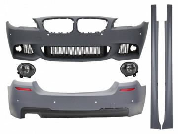 Body Kit suitable for BMW F10 5 Series (2011-2014) with Fog Light Projectors M-Technik Look