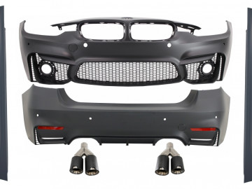 Body Kit suitable for BMW F30 (2011-2019) EVO II M3 CS Design with Dual Twin Exhaust Muffler Tips Carbon